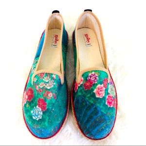 Goby Floral Slip On Shoes